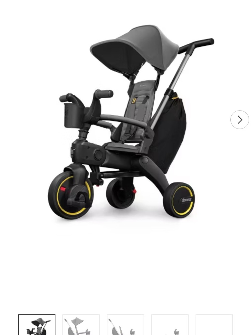 Doona Liki All-Terrain Toddler Trike in Gray